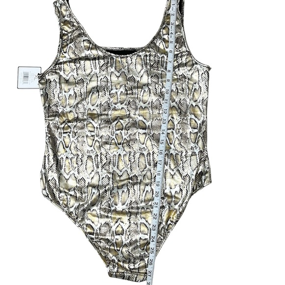 Animal Print Snake Skin Body Suit Size: XL - Picture 6 of 6